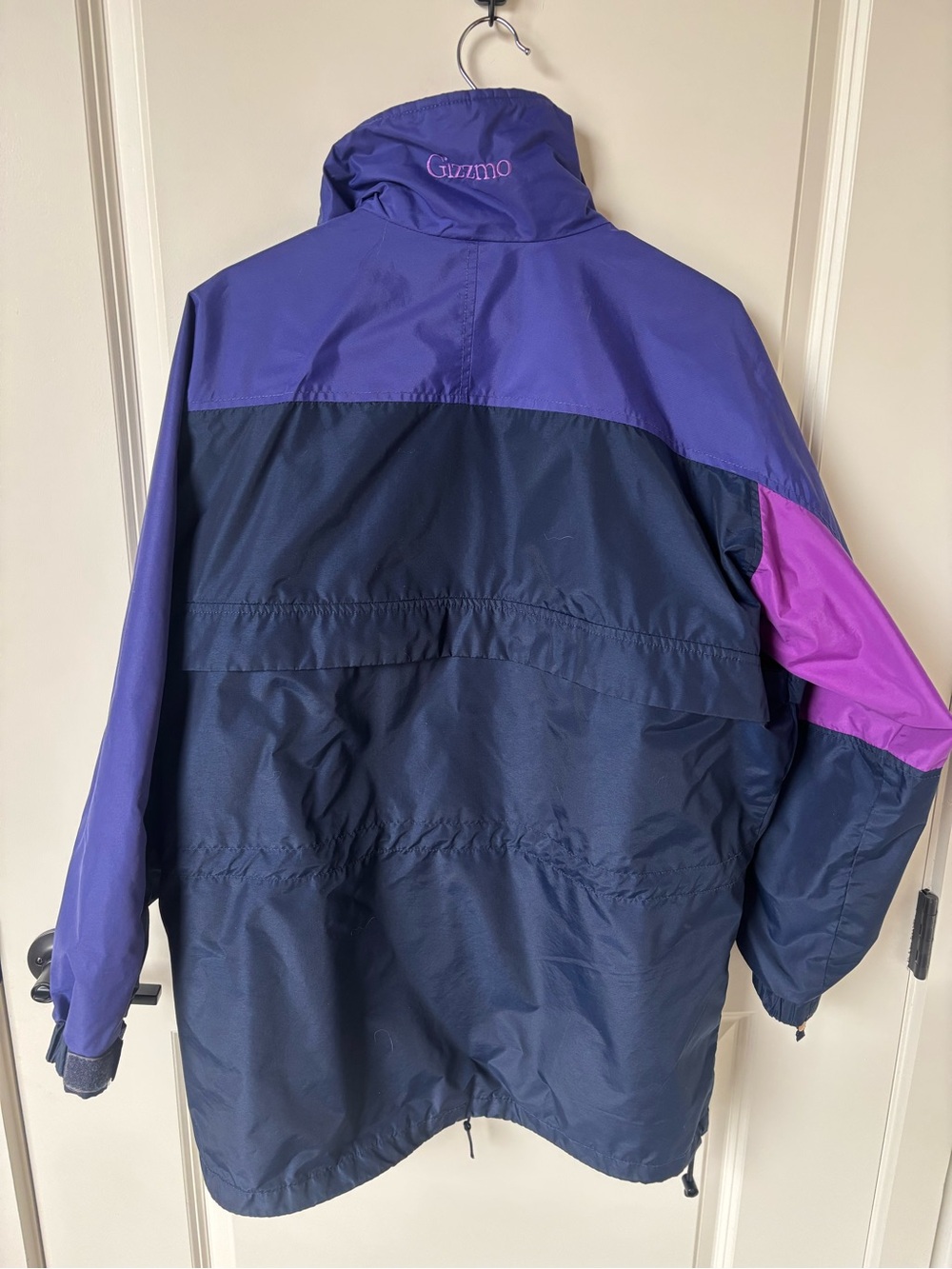 Columbia Navy, Purple & Magenta Colorblock Hooded Bomber Jacket - Picture 2 of 4